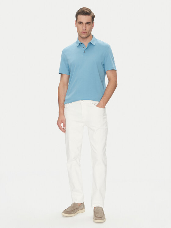 Calvin Klein Calvin Klein Polokošile Supima LV04LB276G Modrá Regular Fit