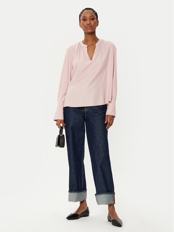 Tommy Hilfiger Tommy Hilfiger Blúz WW0WW44049 Rózsaszín Relaxed Fit