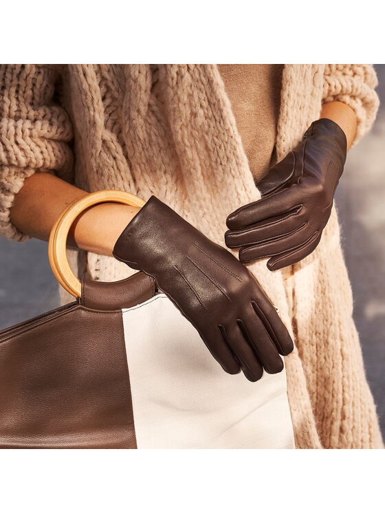 napo gloves napo gloves Rękawiczki Damskie napoCLASSIC (brązowy) XS Brązowy