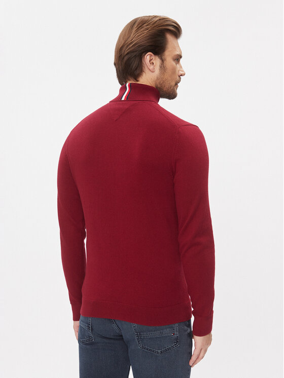 Tommy Hilfiger Tommy Hilfiger Rolák Pima MW0MW28048 Červená Regular Fit