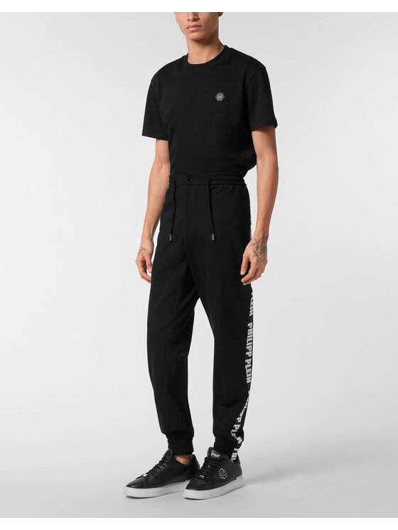 PHILIPP PLEIN PHILIPP PLEIN Spodnie materiałowe 25473 Czarny Regular Fit