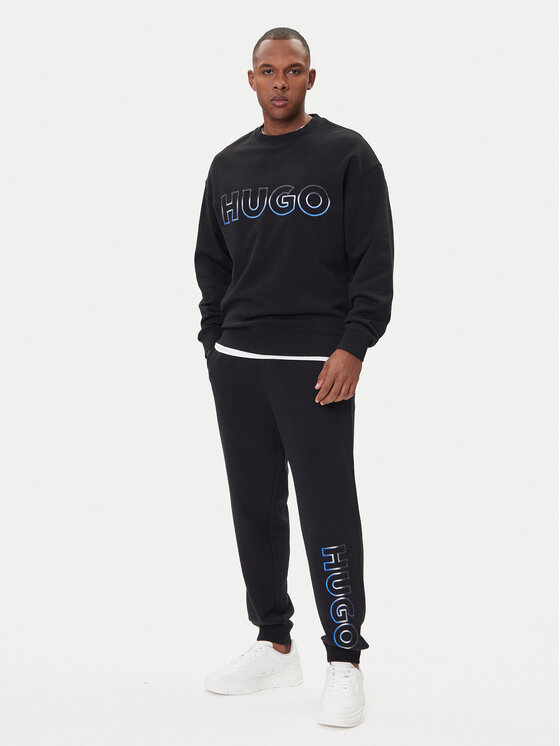 HUGO HUGO Donji dio trenerke Nogtro 50549149 Crna Regular Fit