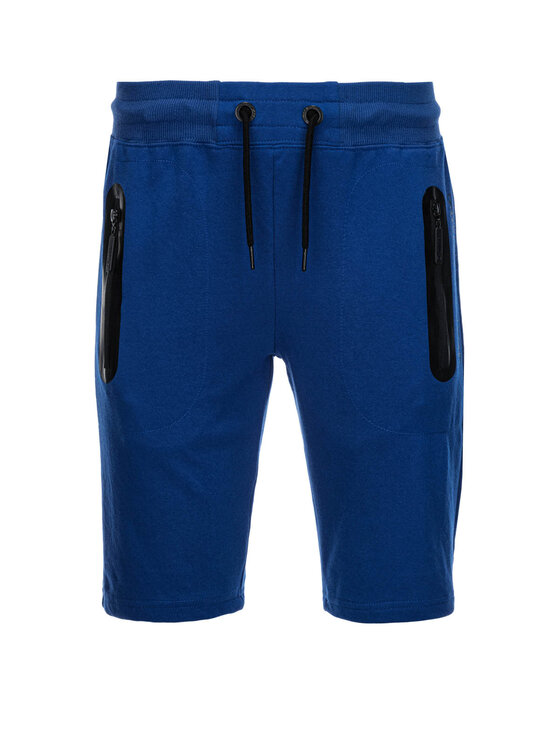 Ombre Ombre Szorty sportowe W239 Niebieski Regular Fit