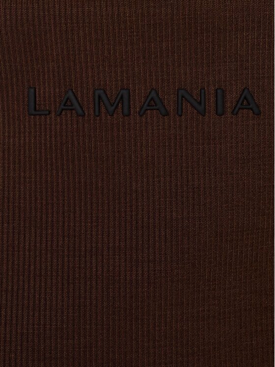 La Mania La Mania Šortky z materiálu DEMO Hnědá Basic Fit