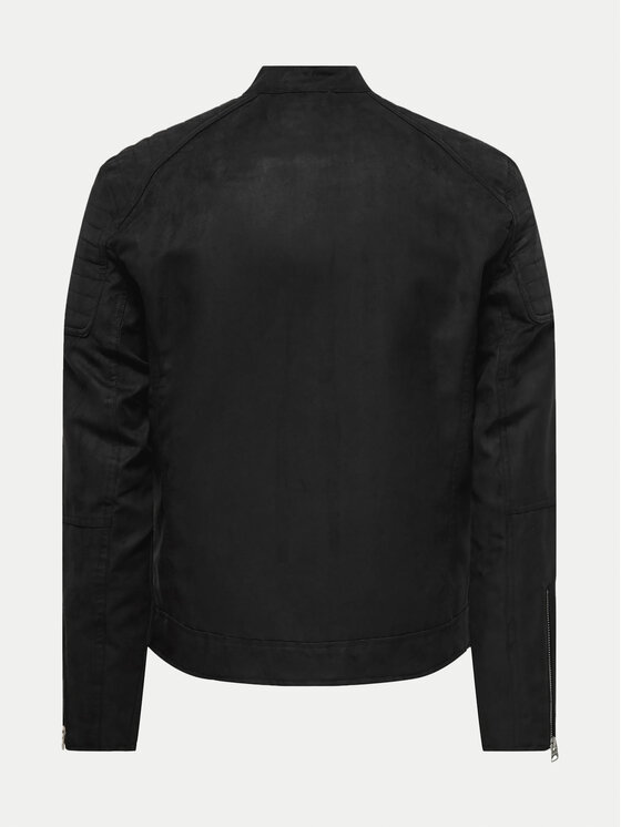 Only & Sons Only & Sons Jakna od imitacije kože Gus 22029650 Crna Regular Fit