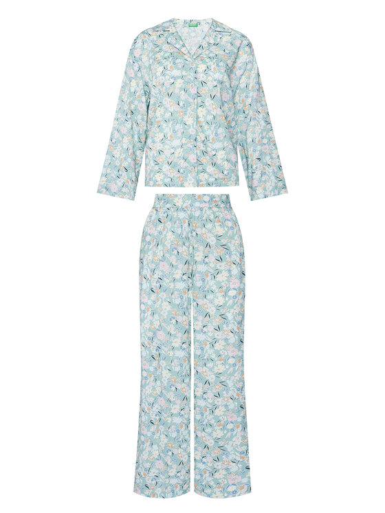 United Colors Of Benetton United Colors Of Benetton Pidžaama 4W313P00U Roheline Relaxed Fit