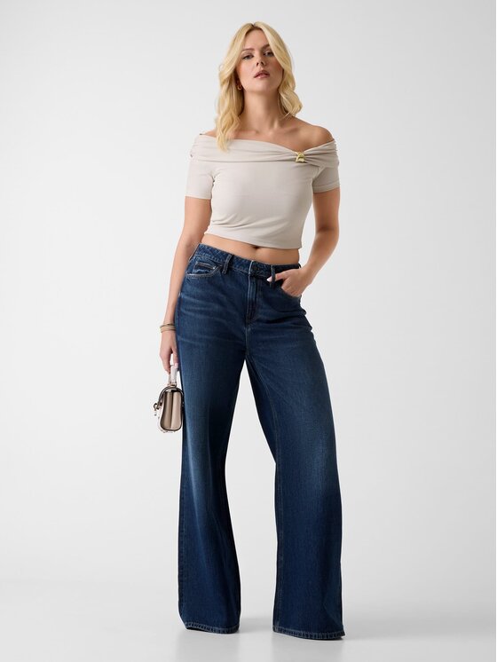 Guess Guess Top 182027 Beżowy Classic Fit