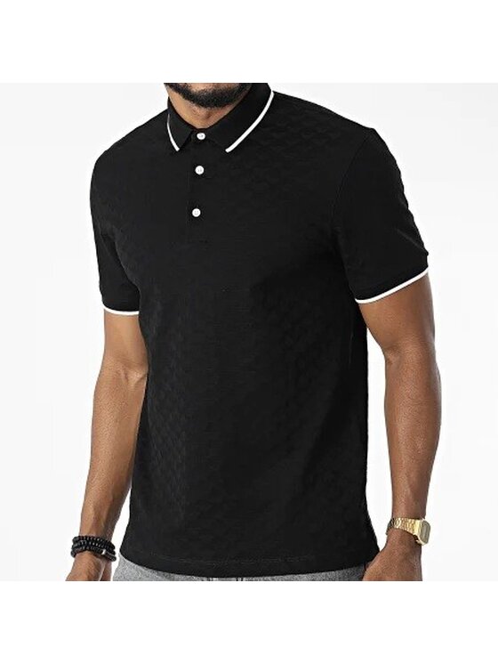 Emporio Armani Emporio Armani Polokošeľa 8N1FP0 1JHWZ Čierna Regular Fit