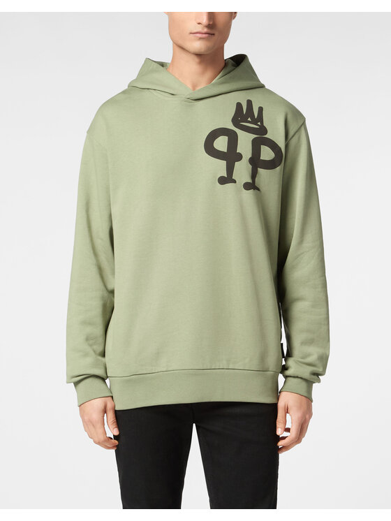 PHILIPP PLEIN PHILIPP PLEIN Felpa 9587 Verde Regular Fit