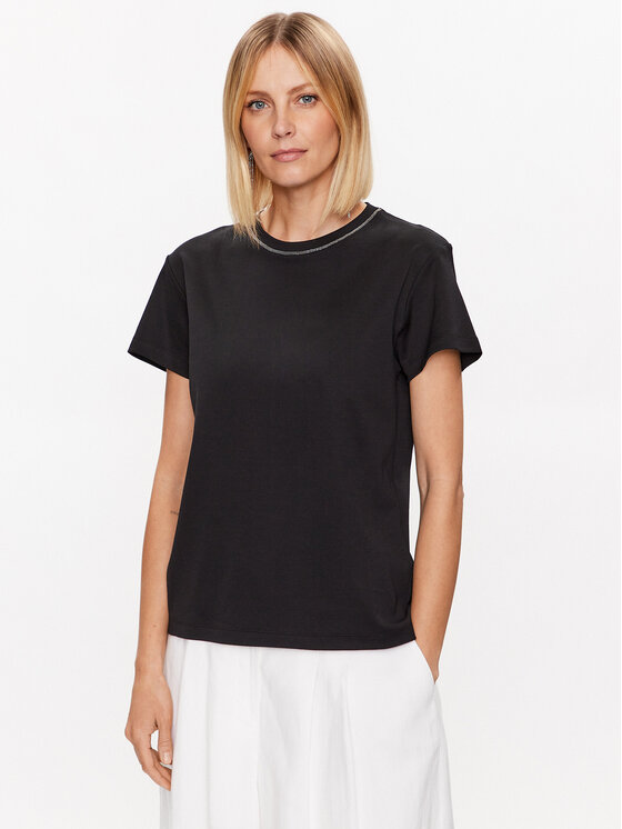 Fabiana Filippi Fabiana Filippi T-särk JED273W126 Must Regular Fit