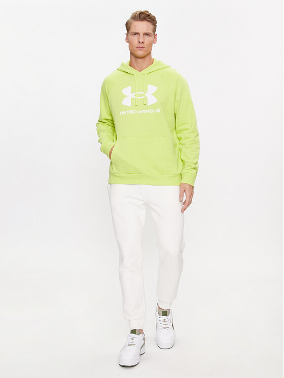 Under Armour Bluză Ua Rival Fleece Logo Hd 1379758 Galben Loose Fit ...