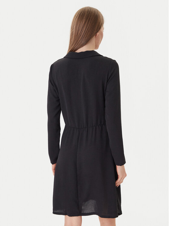 Morgan Morgan Rochie tip cămașă 251-RBREST Negru Regular Fit