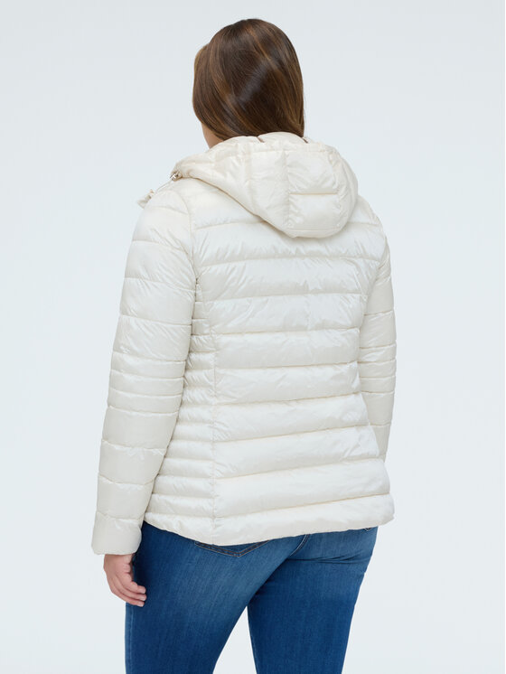 Fiorella Rubino Fiorella Rubino Kurtka puchowa F028T001459N011 Biały A-Line Fit