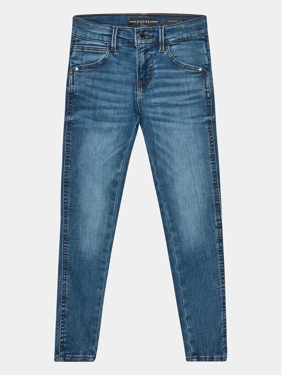 Guess Džinsi J3YA16 D4CA0 Zils Skinny Fit