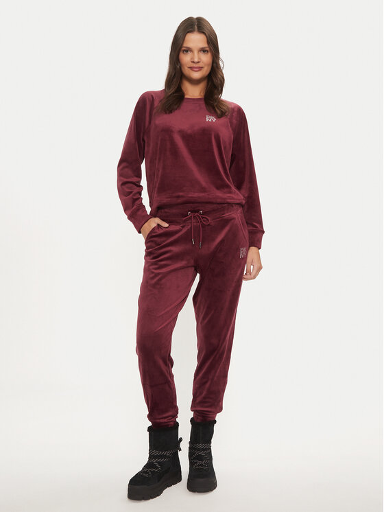DKNY DKNY Pantaloni da tuta DP4P3535 Bordeaux Regular Fit