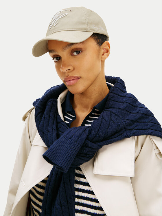 Tommy Hilfiger Tommy Hilfiger Kapa s šiltom Logo Embroidery Baseball Cap AW0AW18338 Bež