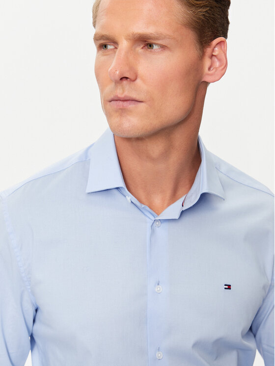 Tommy Hilfiger Tommy Hilfiger Cămașă MW0MW38347 Albastru celest Slim Fit