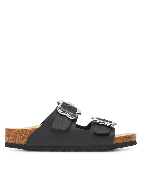 Şlapi Birkenstock Arizona Flower Buckle Kids 1029844 S Negru