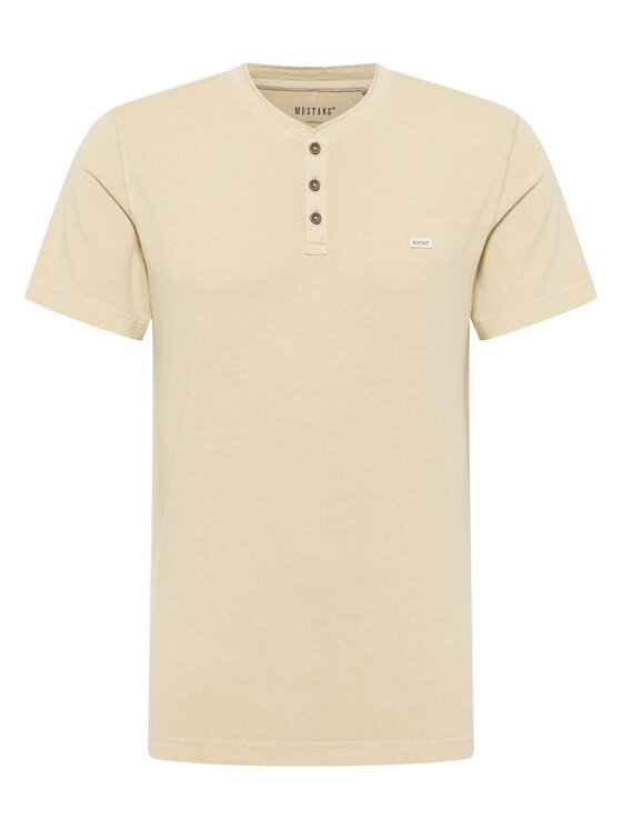 Mustang Mustang T-shirt AUSTIN Beige Regular Fit