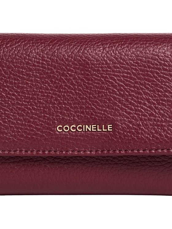 Coccinelle Coccinelle Portafoglio Metallic 3 Bordeaux
