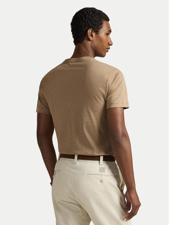 Polo Ralph Lauren Polo Ralph Lauren Тишърт 710740727103 Бежов Custom Slim Fit