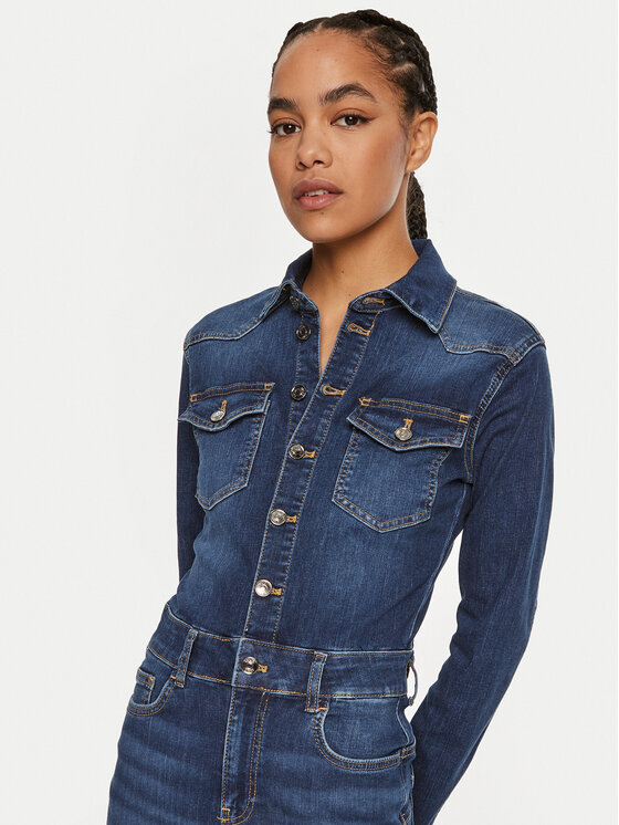 Liu Jo Liu Jo Džínsové šaty UF4146 D4811 78525 Modrá Slim Fit