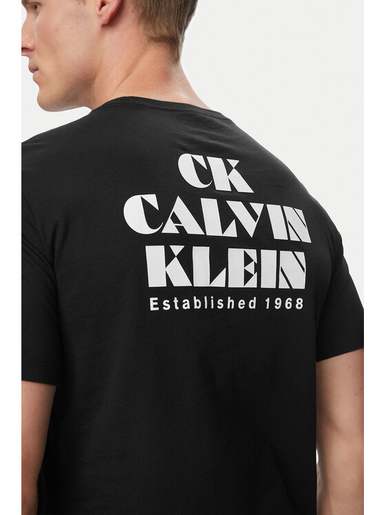 Calvin Klein Jeans Calvin Klein Jeans Tričko Resort Graphic LV04RG802G Čierna Regular Fit