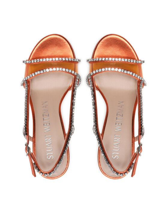 Stuart Weitzman Stuart Weitzman Босоніжки Mondrian Glam 100 Sa SC242 Оранжевий
