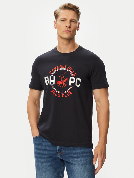 Beverly Hills Polo Club Beverly Hills Polo Club Tricou P-SS26M-TS1258 Bleumarin Regular Fit