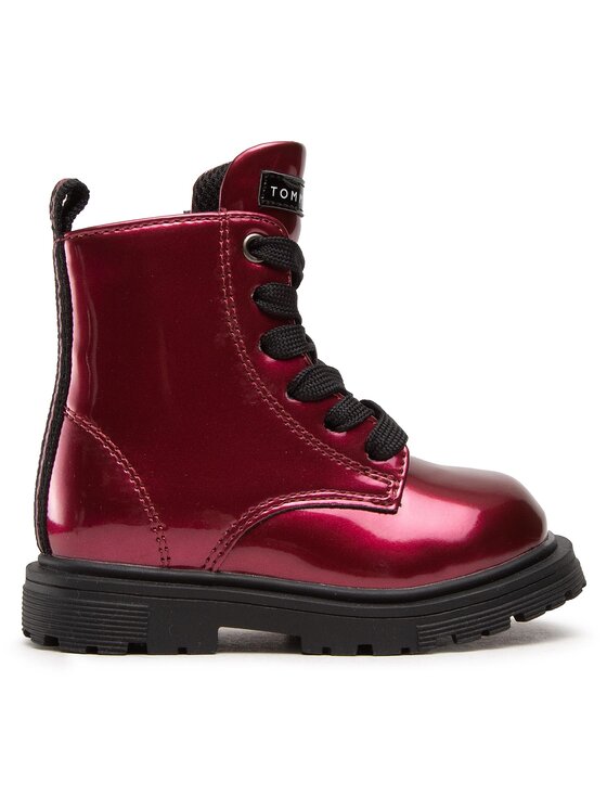 Tommy Hilfiger Scarponcini Lace Up Bootie T1A5 32373 1483 M Bordeaux Modivo