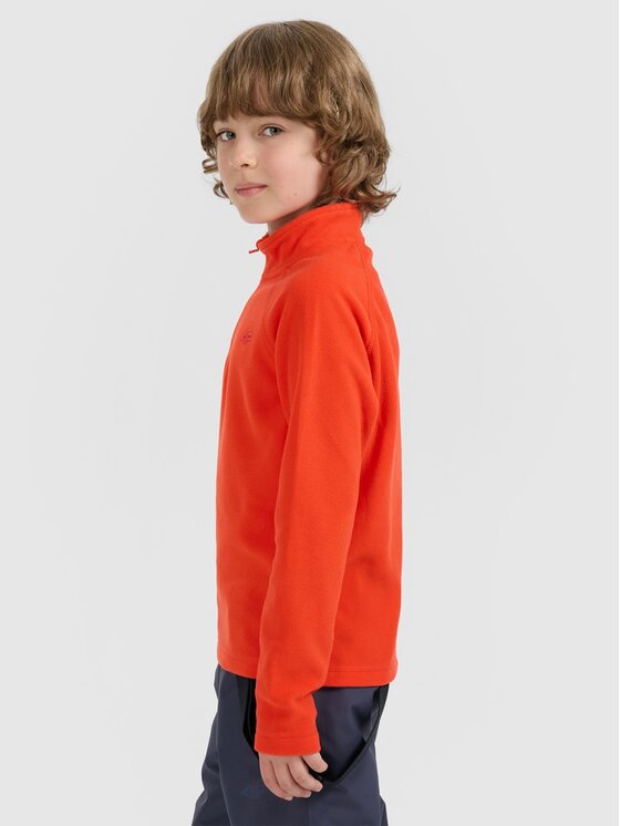 4F 4F Felpa di pile 4FJRAW25UFLEM072-62S Rosso Regular Fit