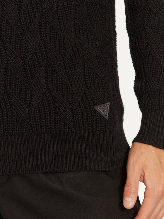 Guess Guess Sweter M4BR19 Z3HD1 Czarny Regular Fit