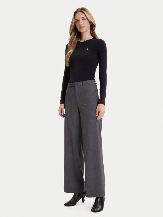 Vero Moda Vero Moda Bavlnené nohavice Texas 10334103 Sivá Straight Fit