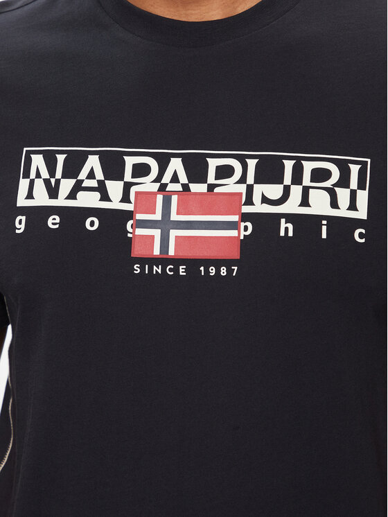 Napapijri Napapijri Tricou S-Aylmer NP0A4HTO Negru Regular Fit