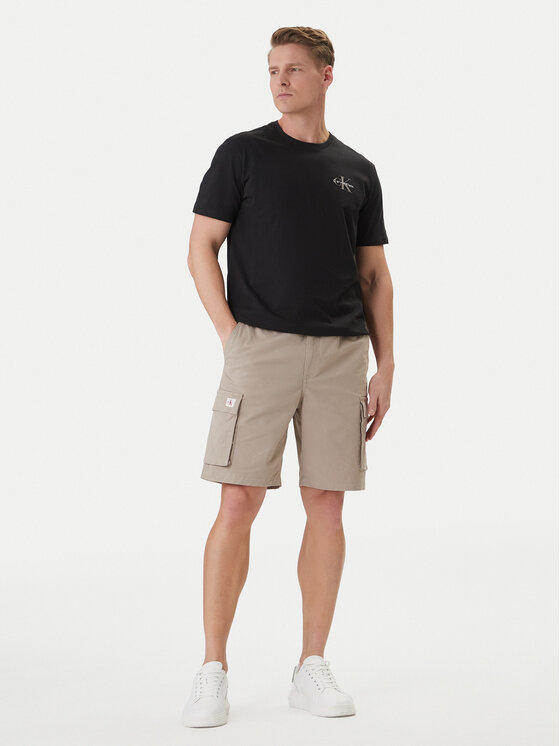Calvin Klein Jeans Calvin Klein Jeans Szorty materiałowe LV04RB618G Brązowy Regular Fit