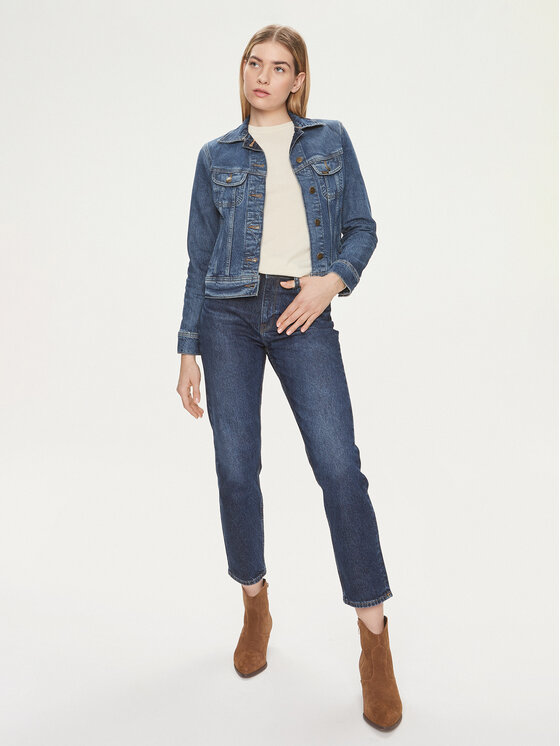 Lee Lee Jeansy Carol 112346311 Granatowy Straight Fit