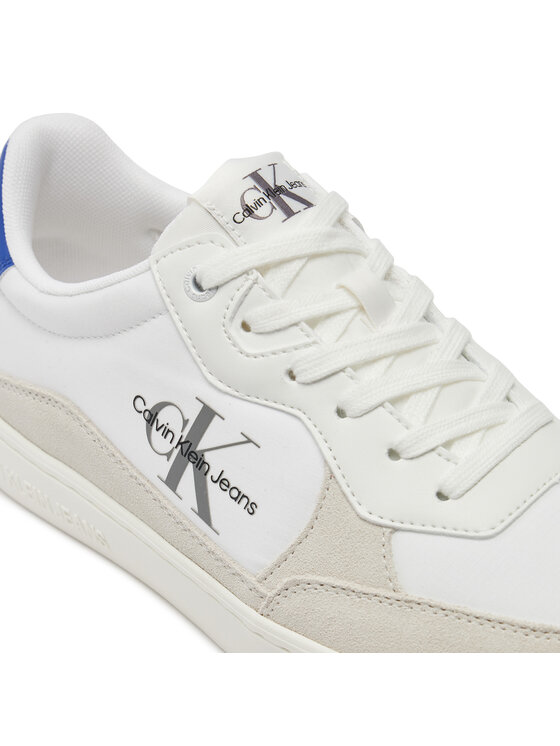 Calvin Klein Jeans Calvin Klein Jeans Laisvalaikio batai Classic Cupsole Low Mix Mtl YM0YM01033 Balta