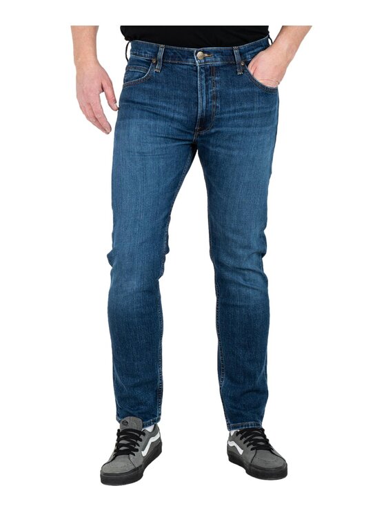 Lee Lee Jeansy 112358461 Niebieski Slim Fit