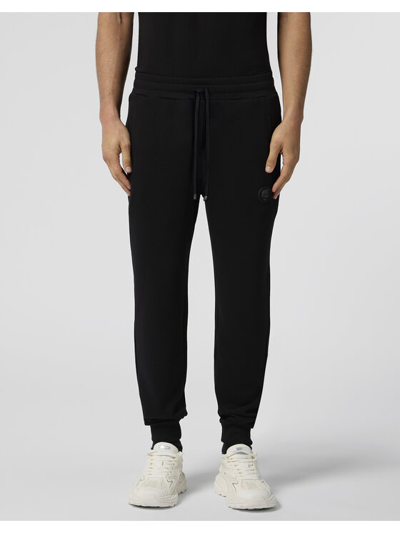 Plein Sport Plein Sport Spodnji del trenirke SAFC MJT2788 STE003N Črna Regular Fit