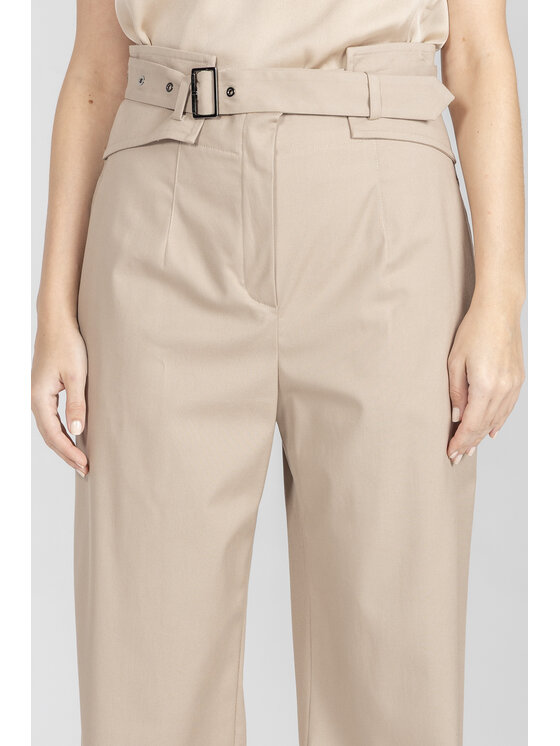 Deni Cler Milano Deni Cler Milano Spodnie materiałowe W-DC-5206-F2-B5-13-1 Beżowy Loose Leg