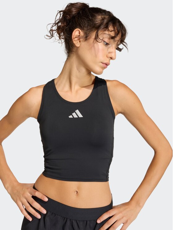 adidas adidas Koszulka techniczna 159618 Czarny Fitted Fit