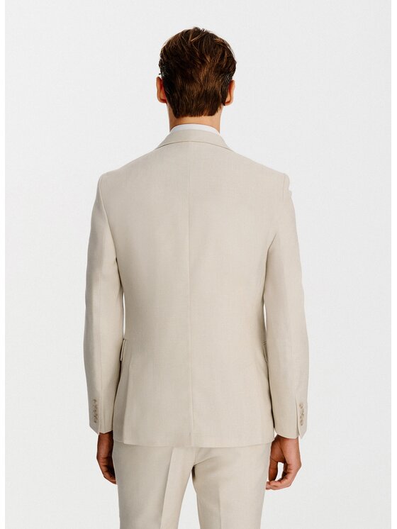 Pako Lorente Pako Lorente Marynarka P26SF-3G-023 Beżowy Slim Fit