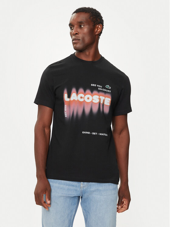 Lacoste Lacoste T-shirt TH2617 Nero Regular Fit