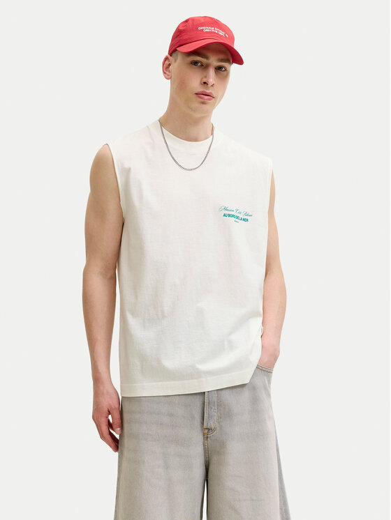 Jack & Jones Jack & Jones Tank top Cassis 12295076 Alb Regular Fit