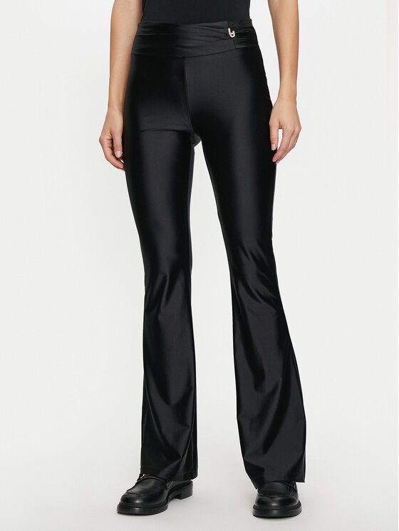 Liu Jo Sport Liu Jo Sport Riidest püksid TF4311 J4726 Must Regular Fit