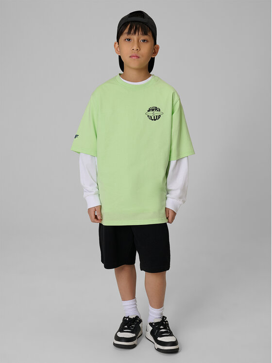 4F 4F Szorty sportowe WAVE RIDERS CLUB Czarny Loose Fit