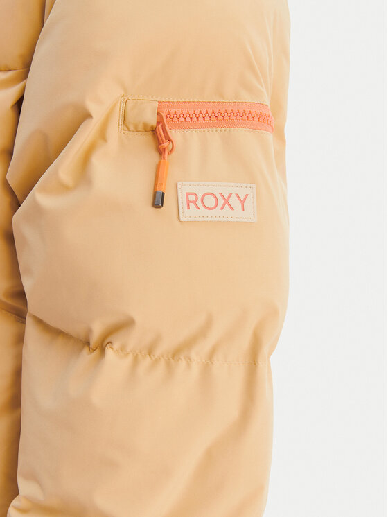 Roxy Roxy Lyžiarska bunda Alofted Puffy ERJTJ03470 Béžová Regular Fit
