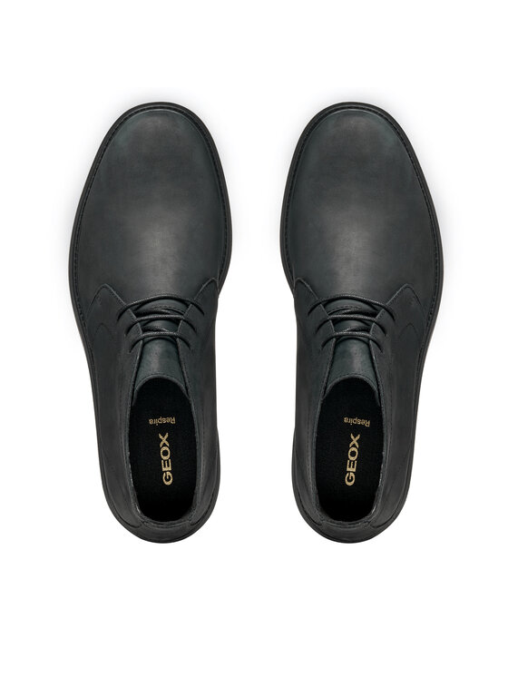 Geox Geox Schnürschuhe U Spherica Ec7 U56FRA 000FF C9999 Schwarz