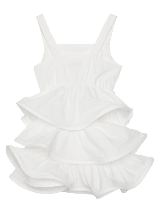 TWINSET TWINSET Elegantné šaty 251GJ2428 Biela Regular Fit