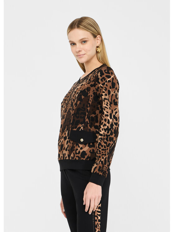 Liu Jo Liu Jo Felpa TF5124JS182M9701 Marrone Regular Fit